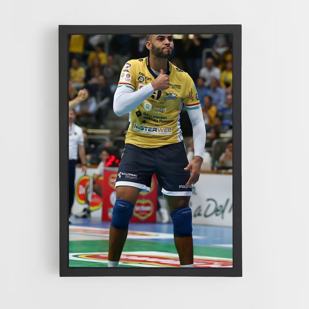 Poster Earvin ngapeth – affiche Volleyball (vue 2)